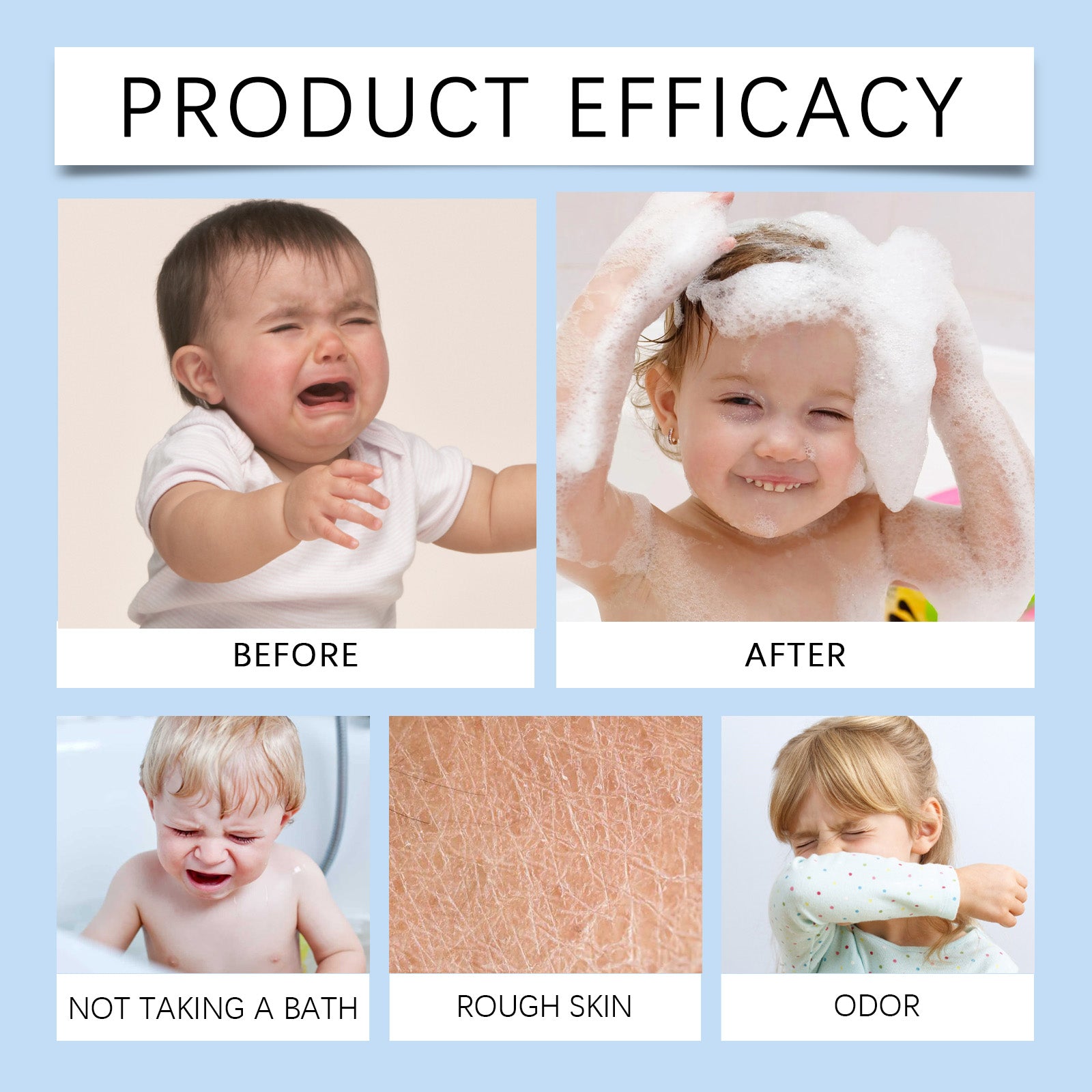 Wiieey Children's Bubble Bath Ball, Moisturizing and Fragrant Bubble Bath with Plant Aroma for Skin Cleansing