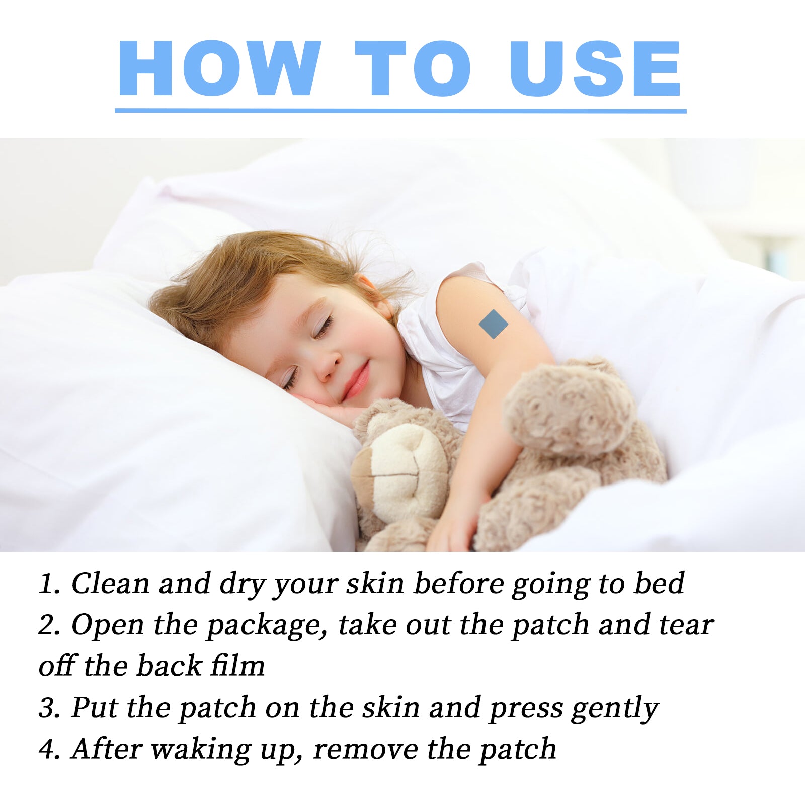 Wiieey Children's Sleep Patch, Helps Children Fall Asleep Quickly and Gently, Improves Sleep Quality2
