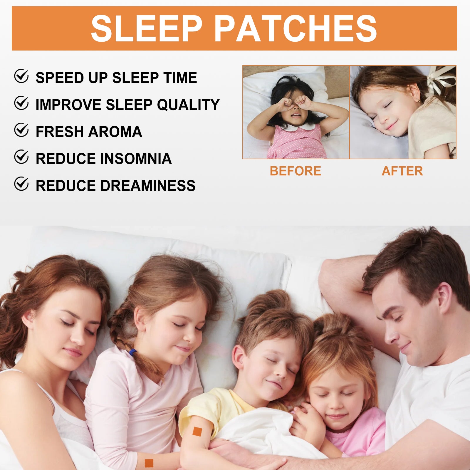 Wiieey Children's Sleep Patch, Helps Children Fall Asleep Quickly and Gently, Improves Sleep Quality1