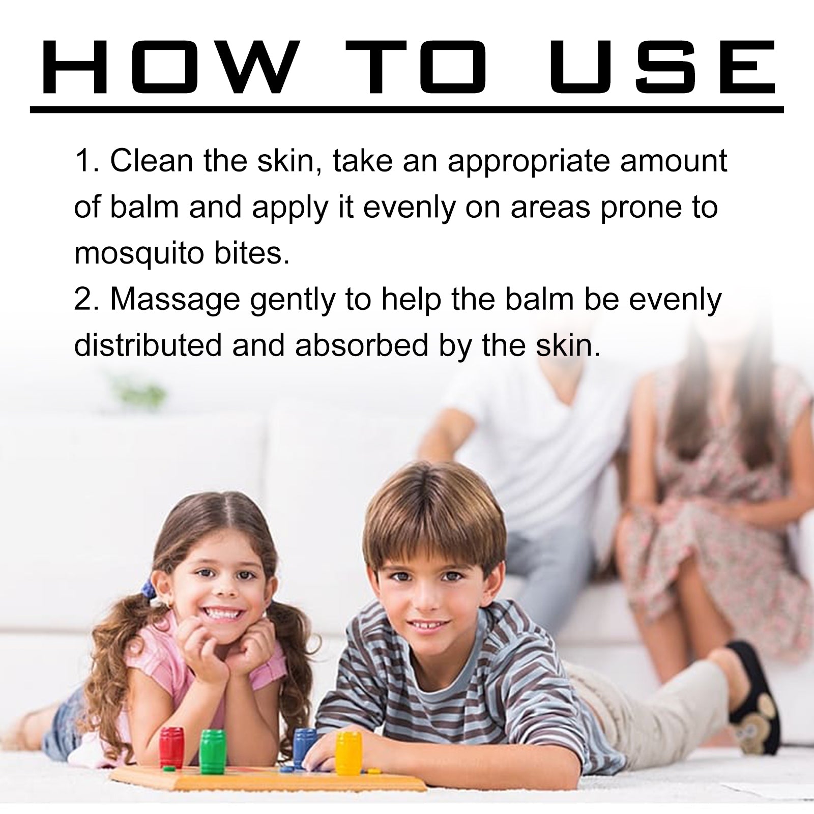 Wiieey Wormwood Baby Mosquito Repellent Balm, Cool Plant-based Protection Against Mosquito Bites for Infants