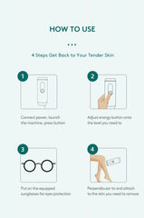 Laser Hair Removal for Woman and Men,Device with Ice Cooling Care Function, Laser Hair Removal Care Painless Safe Gentle at Home Full Body,Green