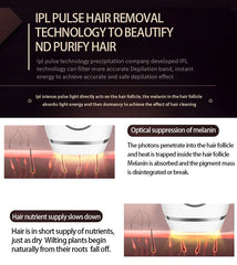 Laser Hair Removal for Women Function At-Home Permanent IPL Hair Removal Device, Flashes for Whole Body