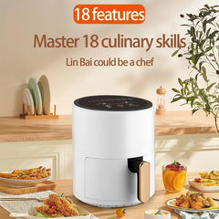 Electric Hot Air Fryers, Healthy Cooking with Temperature Control & Nonstick Basket Compact Space Saving, 360 degree hot air circulation