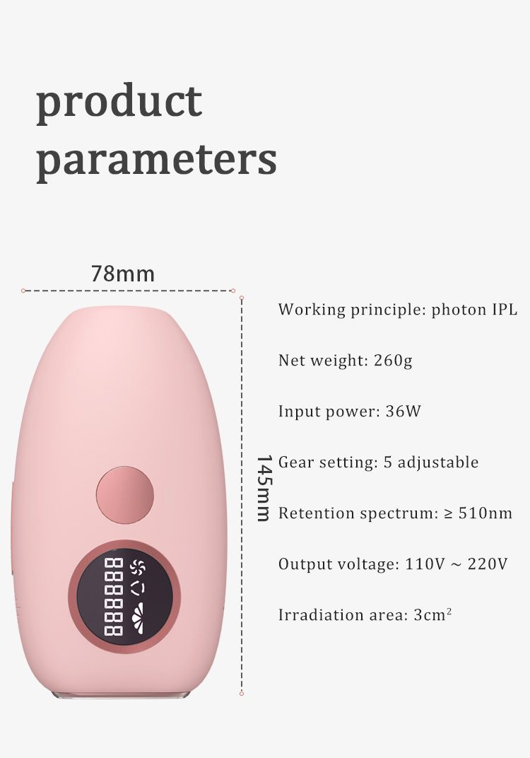 Laser Hair Removal Device for Women Permanent with Painless Ice Cooling Function , Hair Removal at-Home1