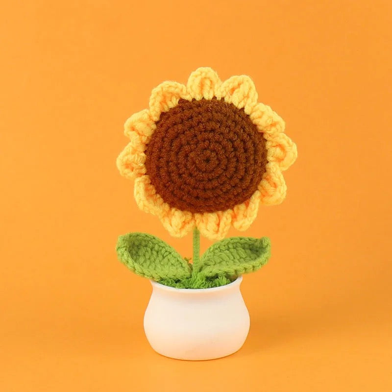 Artificial Handmade Sunflower Crochet