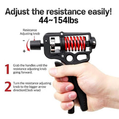 2024 new Hand Exerciser Grips for Strength Training, Wrist and Forearm Strengthener, Grip Strength for Man and Women Hand Grip Strength Trainer with Adjustable (44-154lbs), Hand Squeezer Grip Strength for Muscle Building & Injury Recover