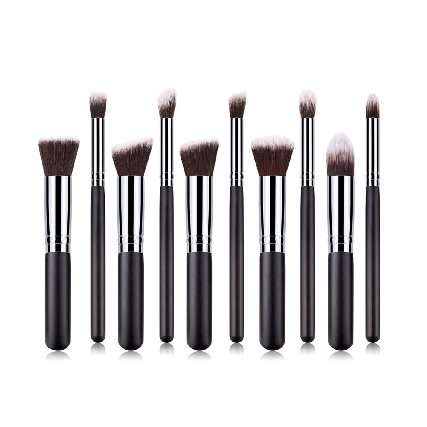 10 Pcs Makeup Brushes Set for Travel Set Synthesized
