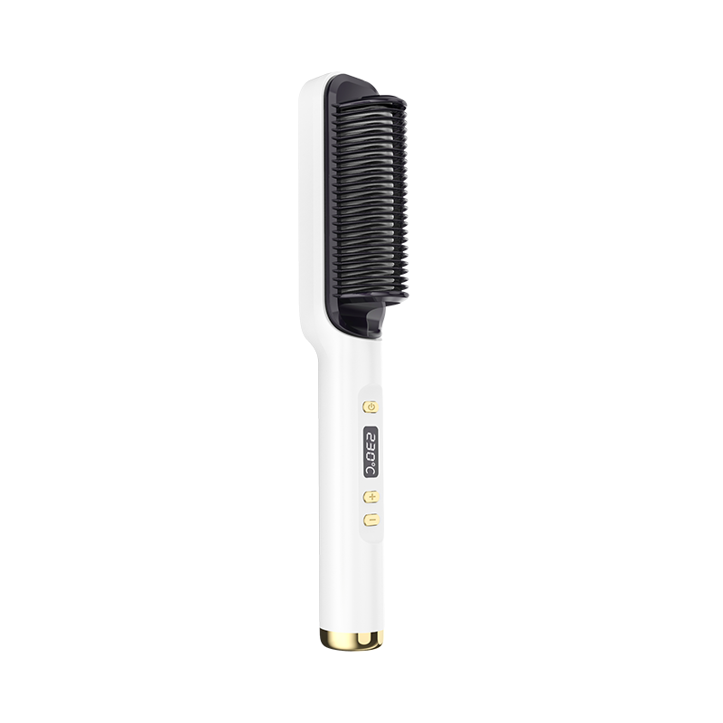 2 in 1 Curling Iron Electric Hot Comb Multifunctional Straight Hair Straightener Comb Anti-Scalding Styling Tool Brush4