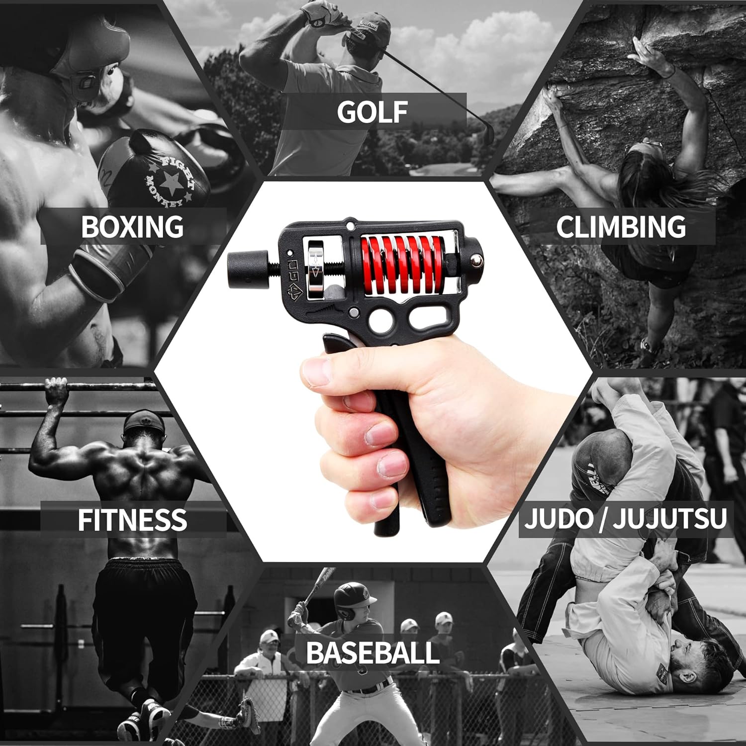 2024 new Hand Exerciser Grips for Strength Training, Wrist and Forearm Strengthener, Grip Strength for Man and Women Hand Grip Strength Trainer with Adjustable (44-154lbs), Hand Squeezer Grip Strength for Muscle Building & Injury Recover