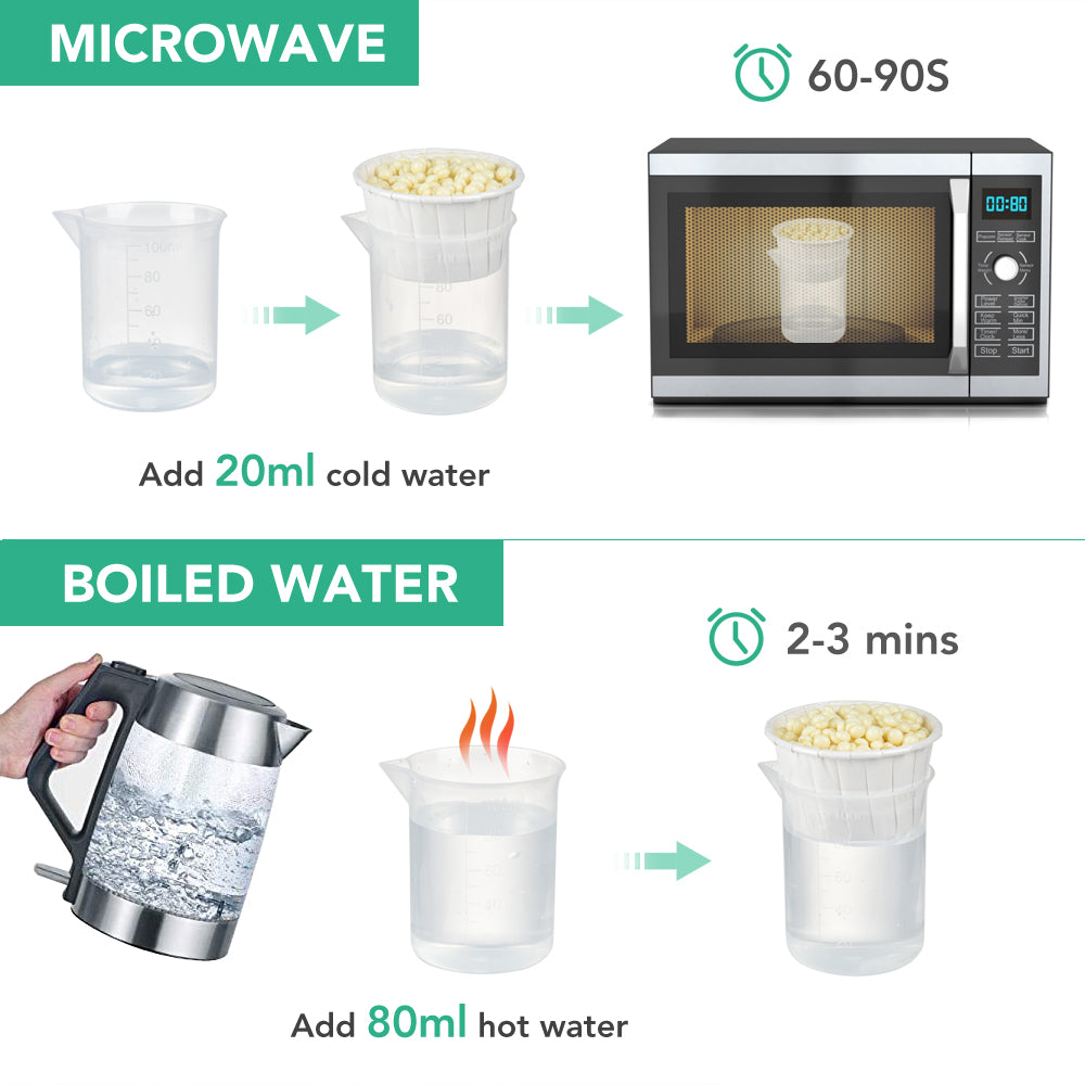 Nose Wax Kit for Men Women,Eyebrows Ears Lips Facial Nose Removal Waxing Kit with 1.76oz Wax 20 Applicators 10 Paper Cups 8 Moustache Protectors & 1 Measuring Cup