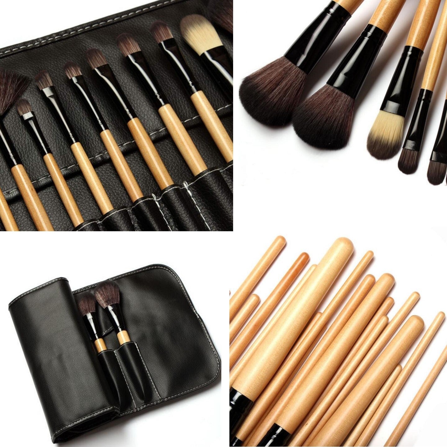 18 Pcs Makeup Brushes Set Powder Foundation Eyeshadow Brushes