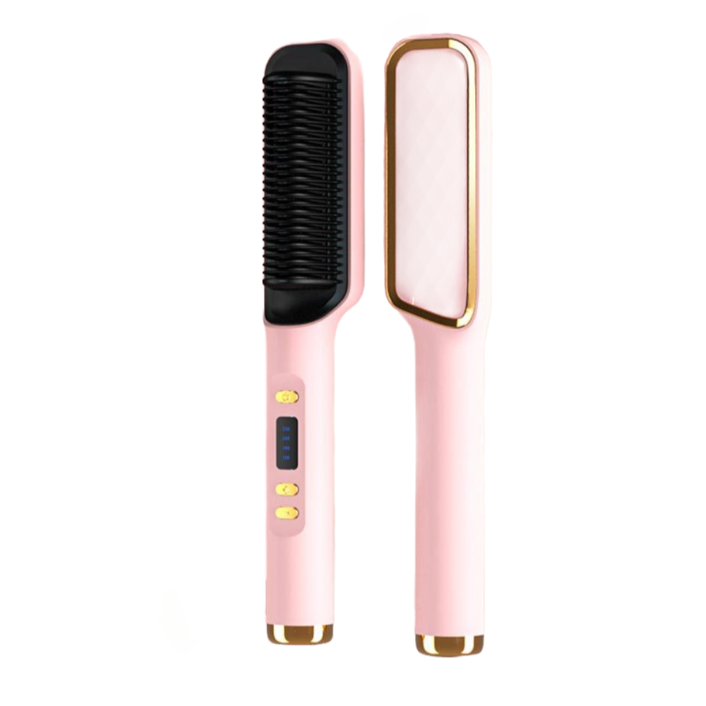 2 in 1 Curling Iron Electric Hot Comb Multifunctional Straight Hair Straightener Comb Anti-Scalding Styling Tool Brush1